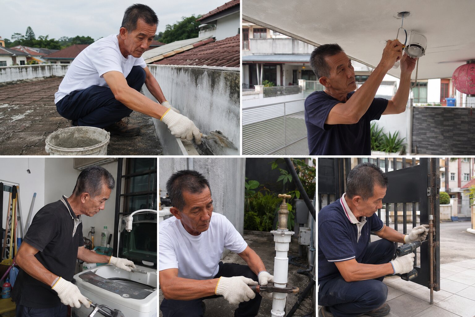 Contoh kerja repair gutter stainless steel Cheong Seng